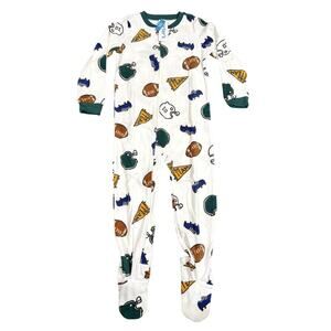 Carter's Toddler 1-Piece Sport Fleece Footie Pajamas in White, Size 5T​​